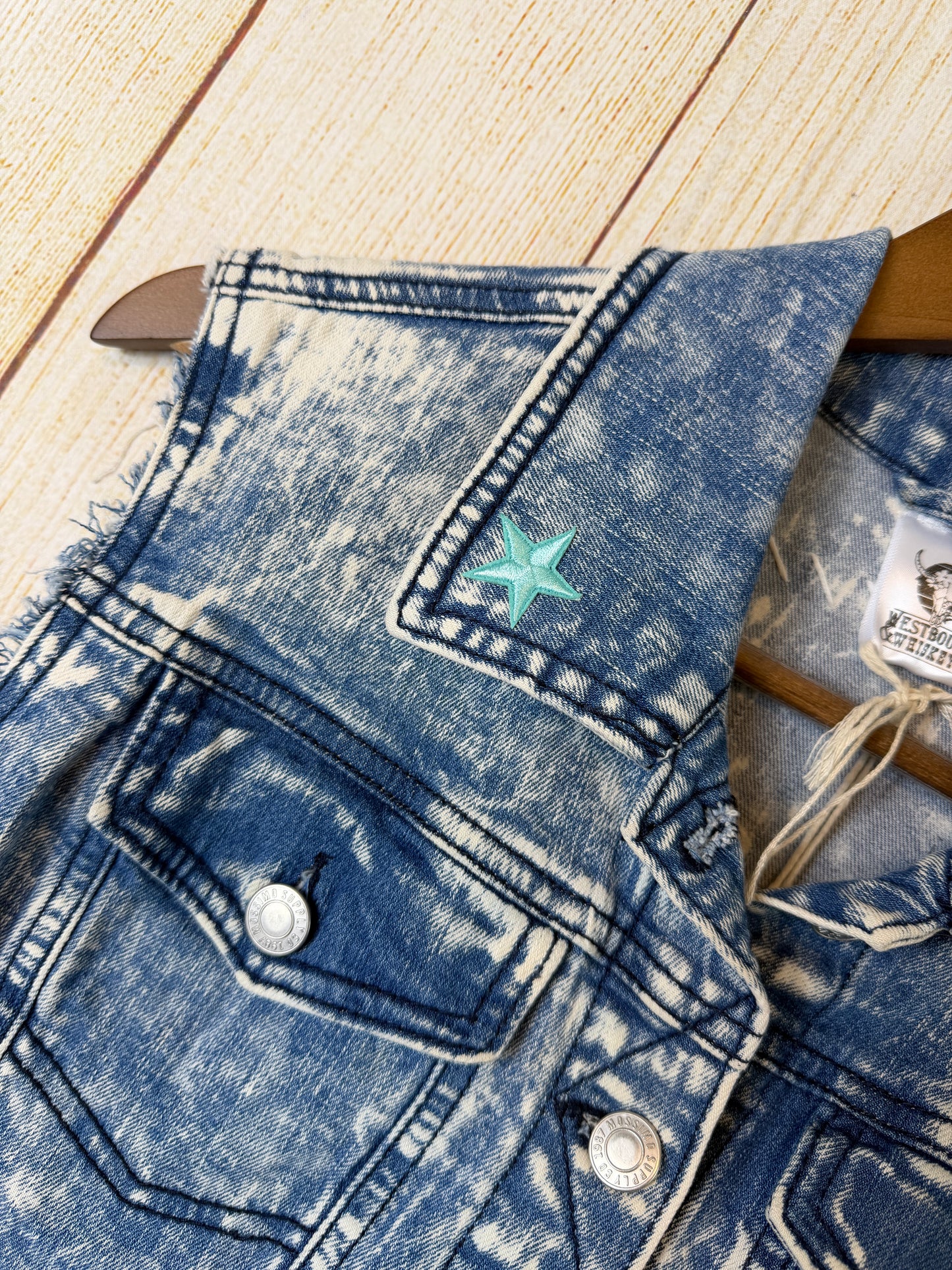 KISS Acid Washed Vest