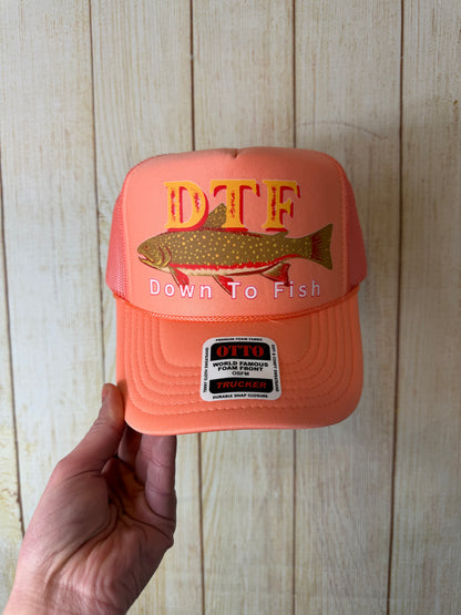 DTF “Down To Fish” Trucker Hat