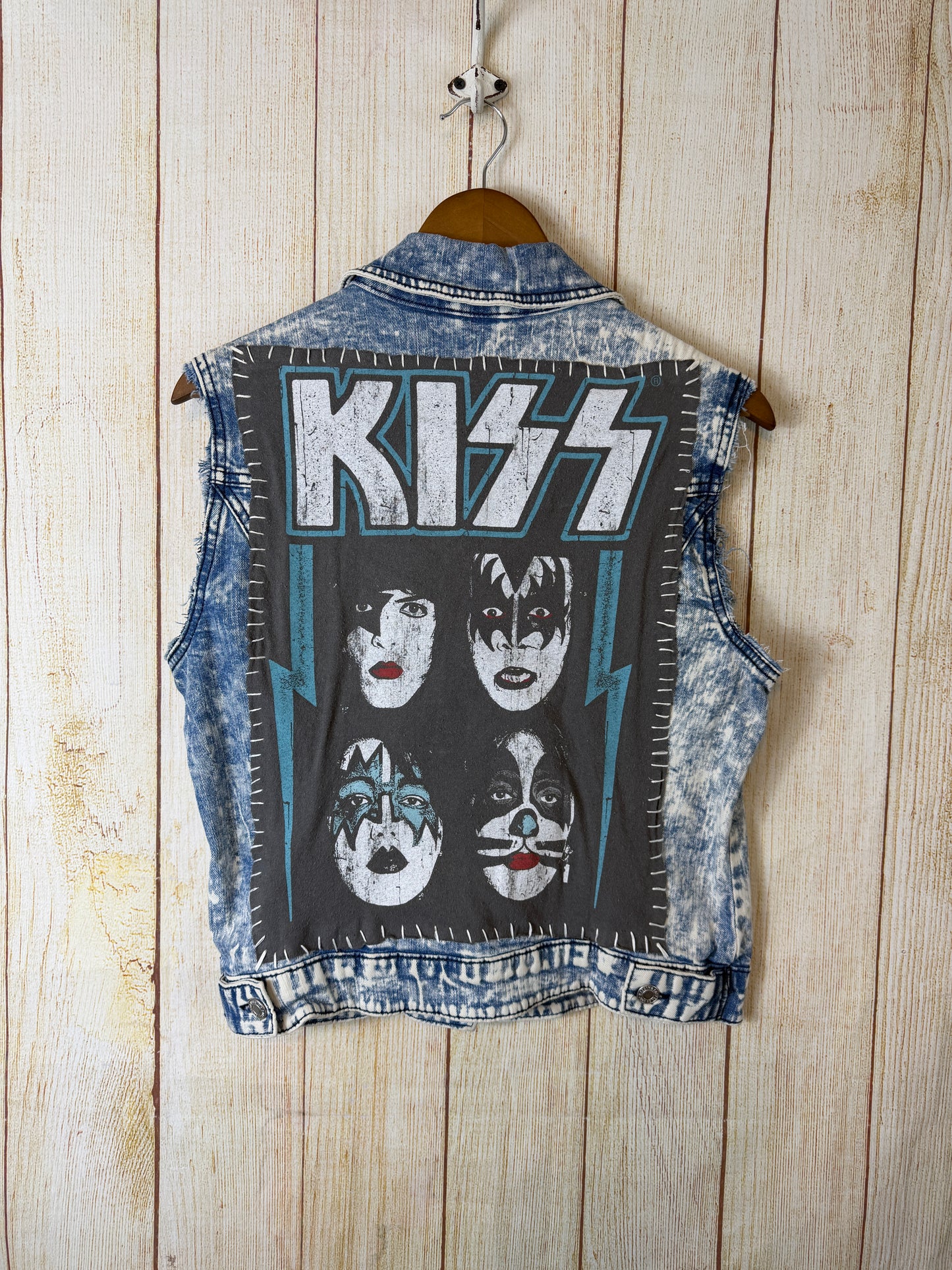 KISS Acid Washed Vest