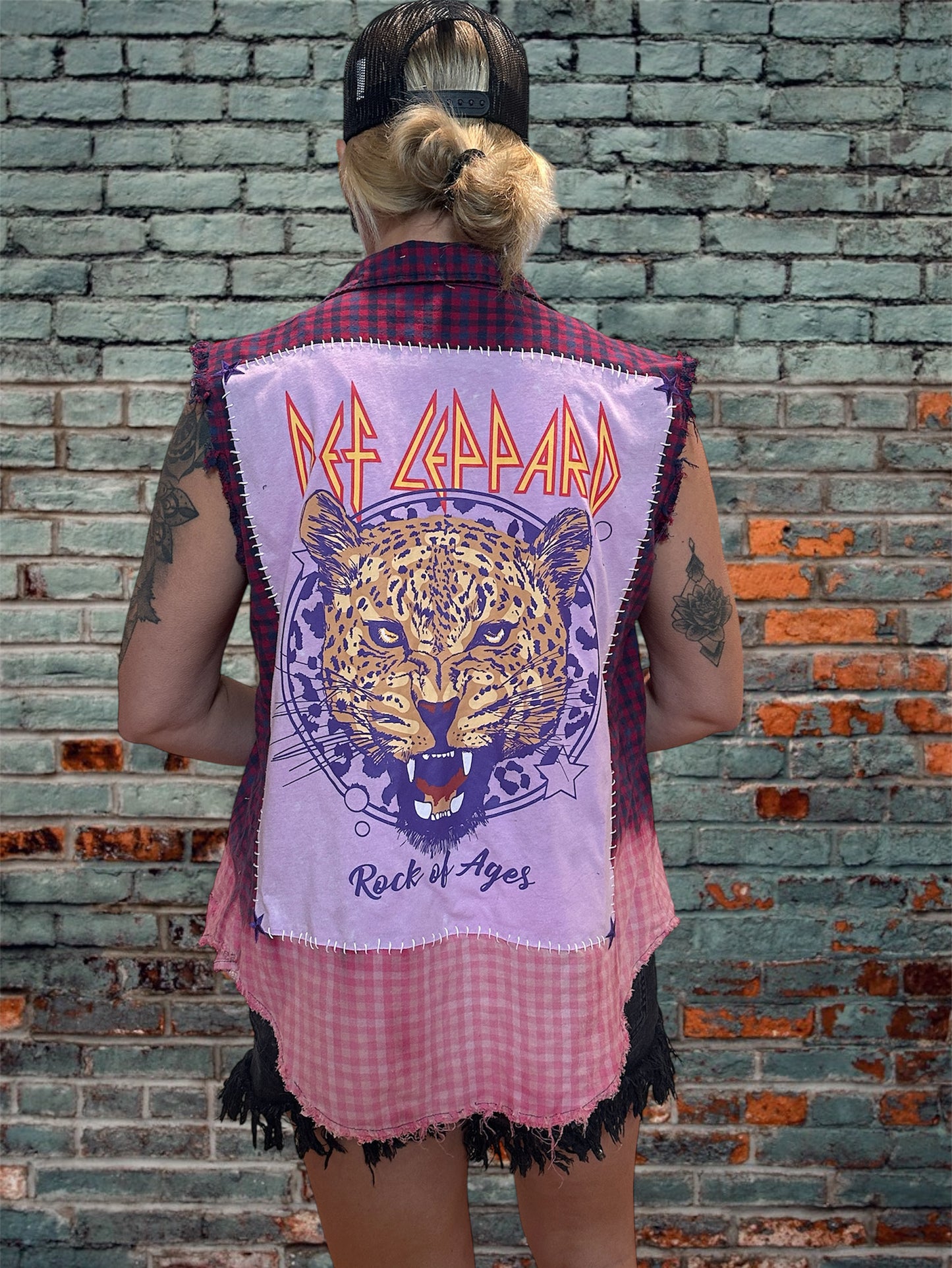 Def Leopard Ombré Cut Off
