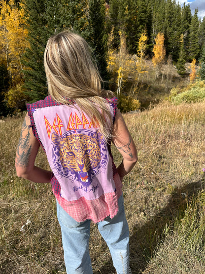 Def Leopard Ombré Cut Off