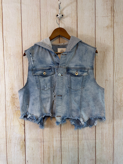 AC/DC Hooded Denim Vest