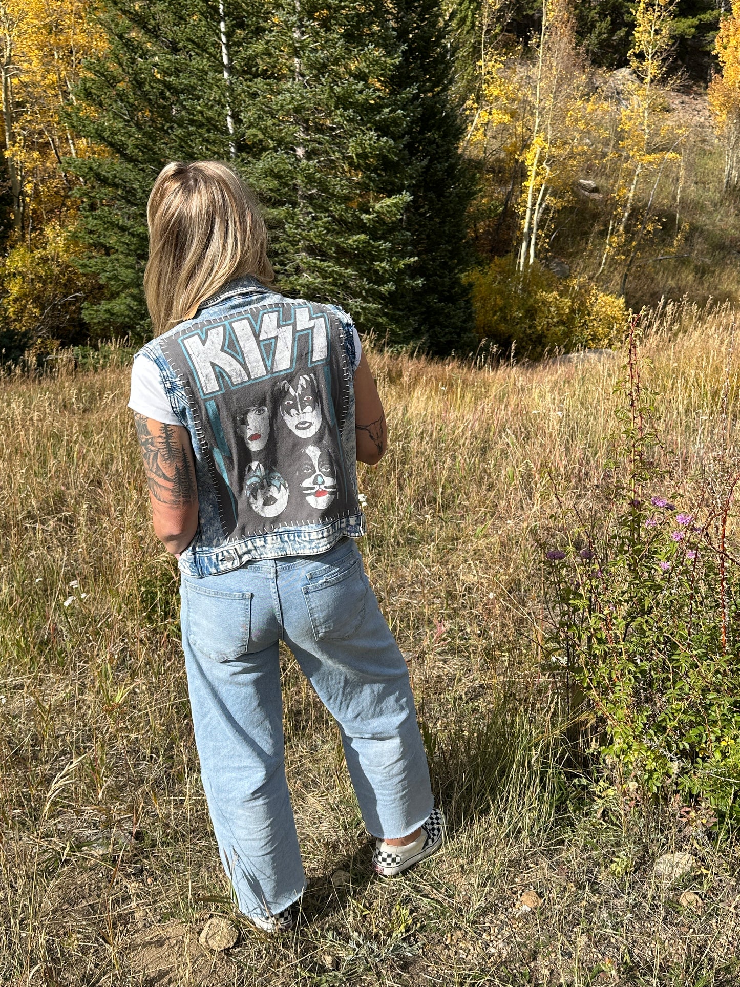 KISS Acid Washed Vest