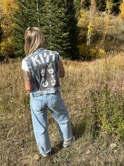 KISS Acid Washed Vest