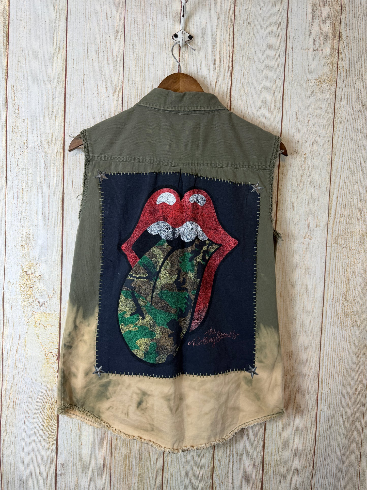 Rolling Stones Camo Tongue Vest